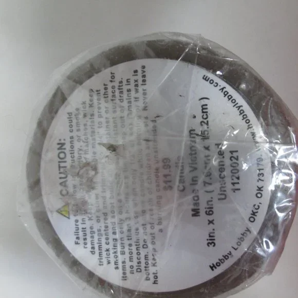 Seahorse pillar candle brown white sea life 6" tall Hobby Lobby sealed NEW NWT - Picture 12 of 12